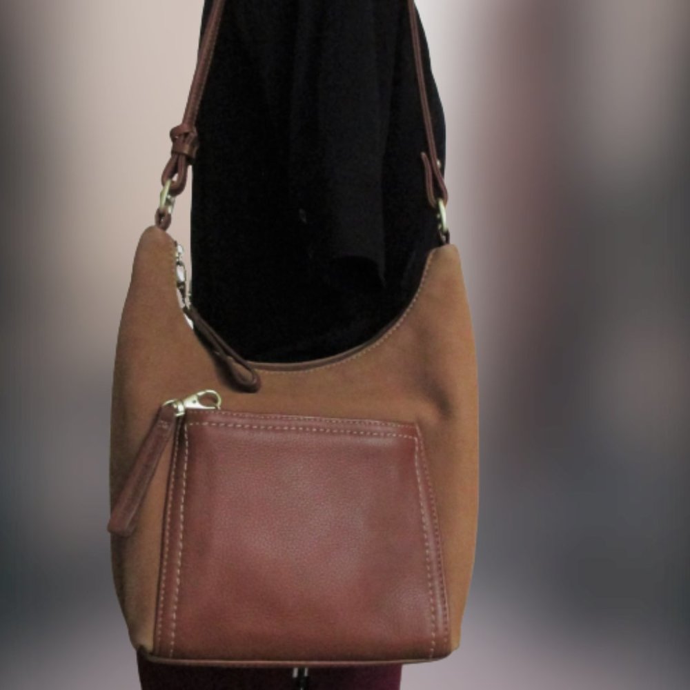 Stone Mountain Pebbled Leather Bucket Bag